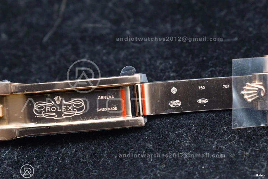 President RG On Crystal Markers GMF Dial Bracelet 40 DayDate 904L A3255 Steel Meteorite 0203